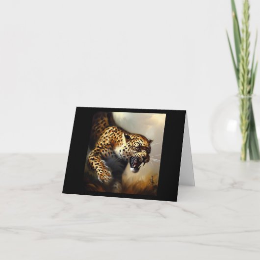 ヒョウ(8)野猫 カード (正面)