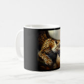 ヒョウ(8)野猫 コーヒーマグカップ (正面左)