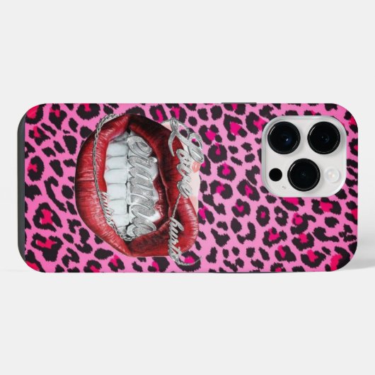ヒョウ iPhoneケース (裏面横)