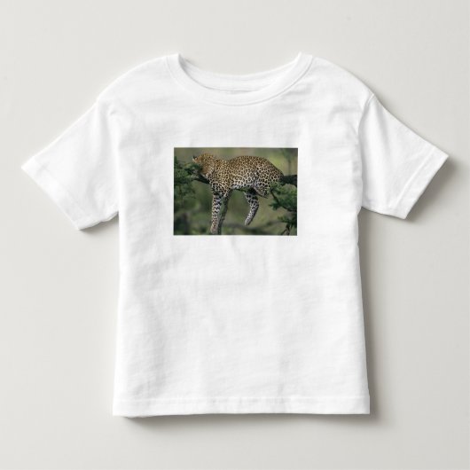 ヒョウ (Panthera pardus) ケニア マサイマラ トドラーTシャツ (正面)