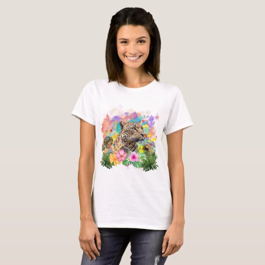 ヒョウ Tシャツ (正面フル)