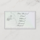 ヒョウAppyおよび白い羽の名刺 名刺 (裏面)