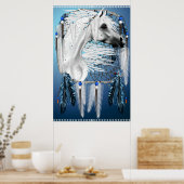 ヒョウAPPYドリームキャッチャープリント ポスター (キッチン)