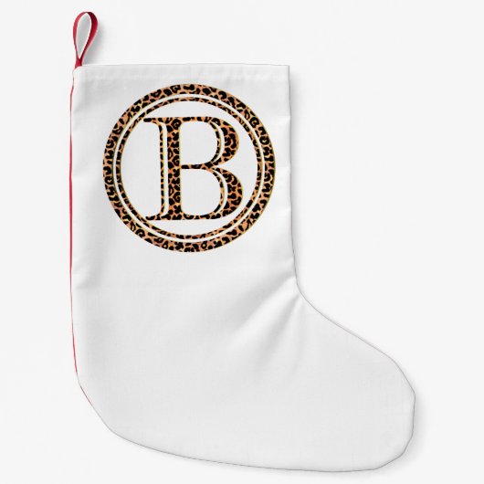 ヒョウB スモールクリスマスストッキング (正面)