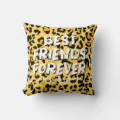 ヒョウBFFフレンズ最高のフォーエバー クッション (正面)
