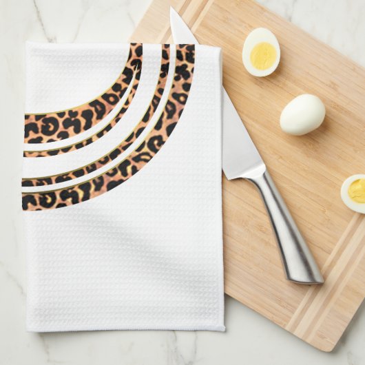 ヒョウC キッチンタオル (四つ折り)
