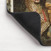 ヒョウc.180の広告に乗るDionysusのモザイク マウスパッド (コーナー)