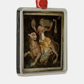 ヒョウc.180の広告に乗るDionysusのモザイク メタルオーナメント (右)