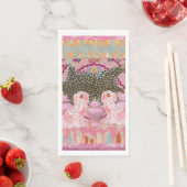 ヒョウChinoiserieジンジャージャーズ紙 (インサイチュ)