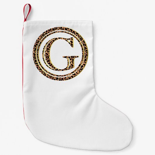 ヒョウG スモールクリスマスストッキング (正面)