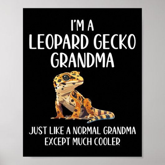 ヒョウGeckoおばあちゃんの定義動物の恋人モト ポスター (正面)