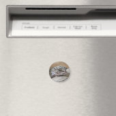 ヒョウGeckoアイズマウス顔クローズアップ マグネット (インサイチュ (食洗機))
