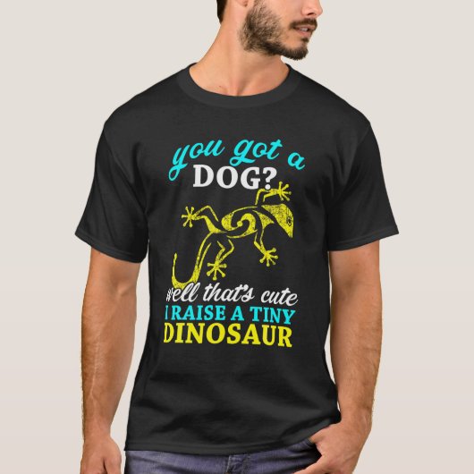 ヒョウGECKOヒョウGECKO恋人たち私は小さい育て Tシャツ (正面)