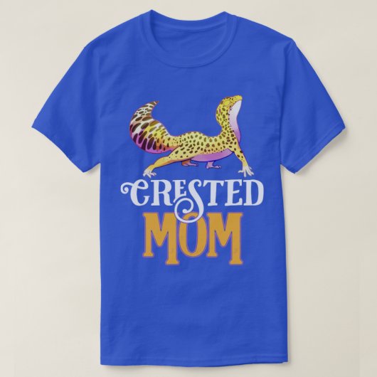 ヒョウGeckoママGecko恋人かわいいヒョウ爬虫類 Tシャツ (デザイン正面)
