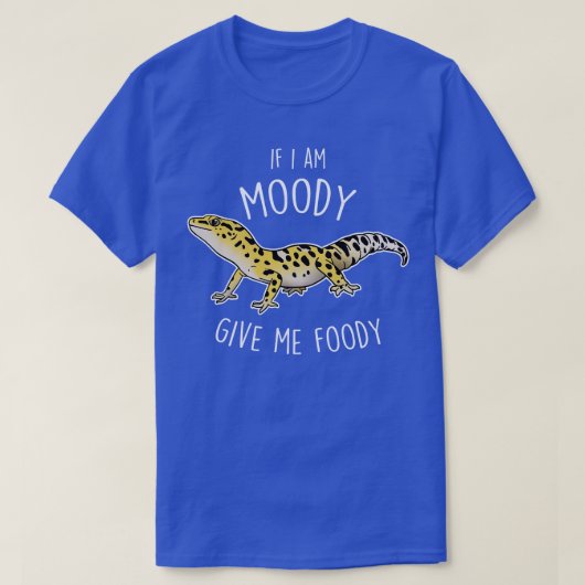 ヒョウGeckoリザードムーディフエディ Tシャツ (デザイン正面)