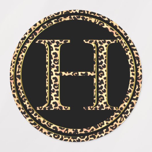 ヒョウH ラベル (デザイン3)