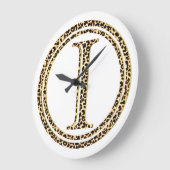 ヒョウI ラージ壁時計 (傾斜)