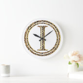 ヒョウI ラージ壁時計 (ホーム)