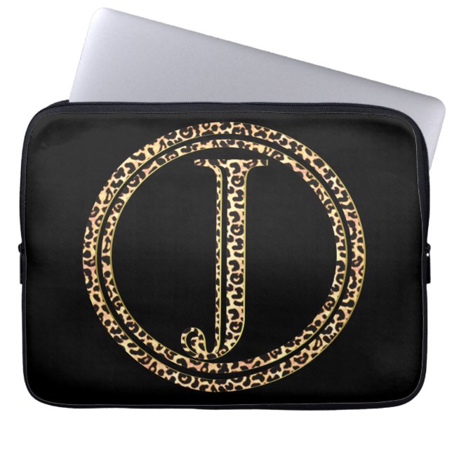 ヒョウJ ラップトップスリーブ (正面)