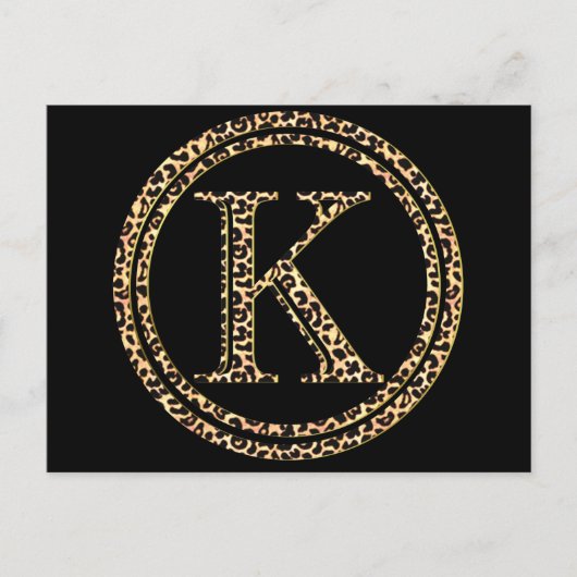 ヒョウK ポストカード (正面)