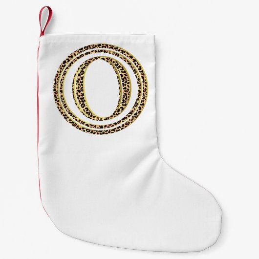 ヒョウO スモールクリスマスストッキング (正面)