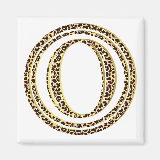 ヒョウO マグネット (正面)