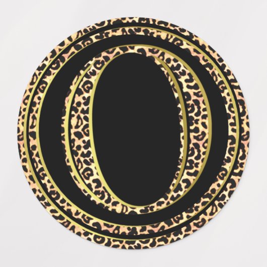 ヒョウO ラベル (デザイン3)