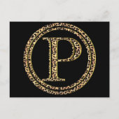 ヒョウP ポストカード (正面)