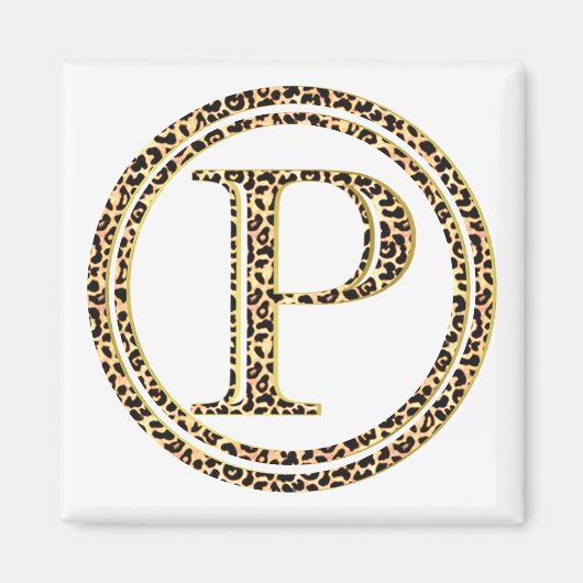 ヒョウP マグネット (正面)