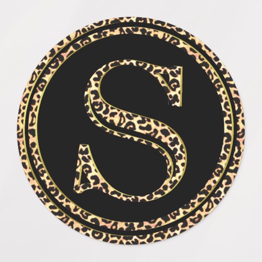 ヒョウS ラベル (デザイン2)