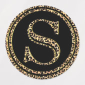 ヒョウS ラベル (デザイン1)