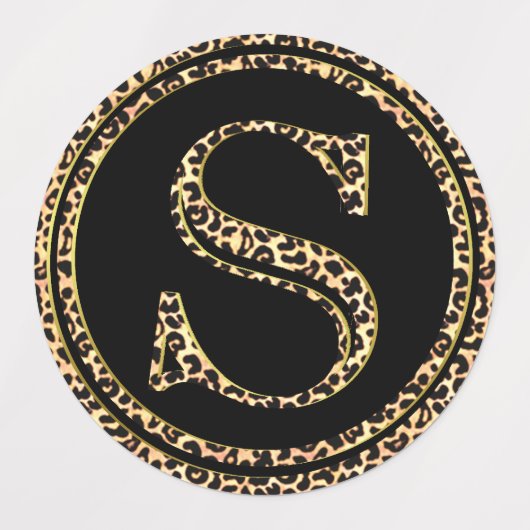 ヒョウS ラベル (デザイン3)