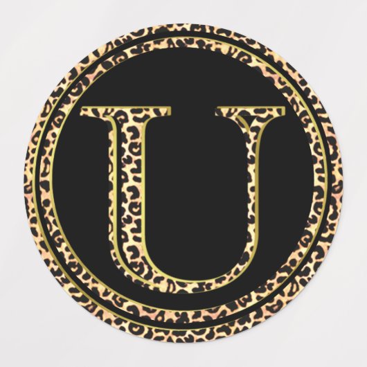 ヒョウU ラベル (デザイン2)