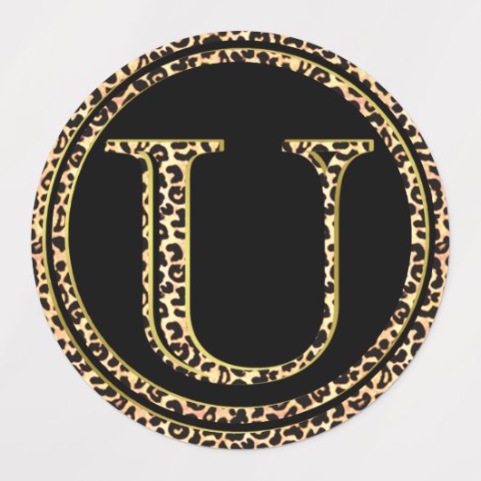 ヒョウU ラベル (デザイン1)