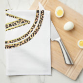 ヒョウW キッチンタオル (四つ折り)