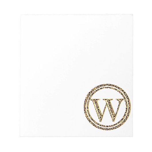 ヒョウW ノートパッド (正面)