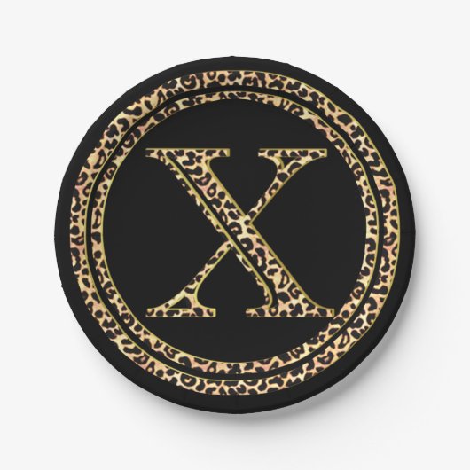 ヒョウX ペーパープレート (正面)