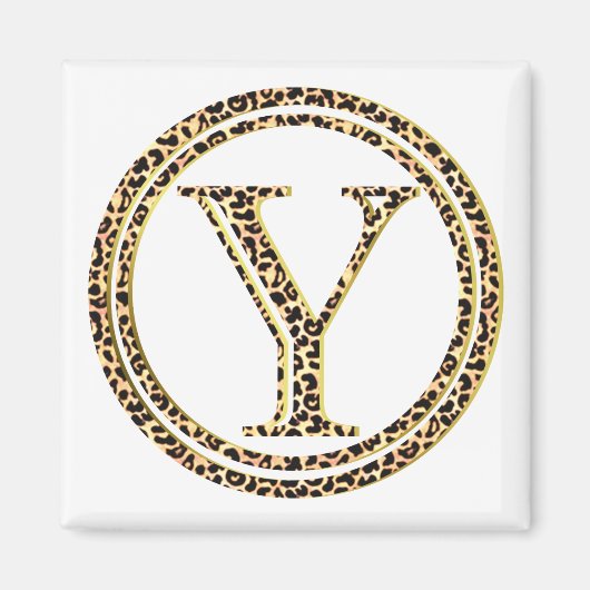 ヒョウY マグネット (正面)