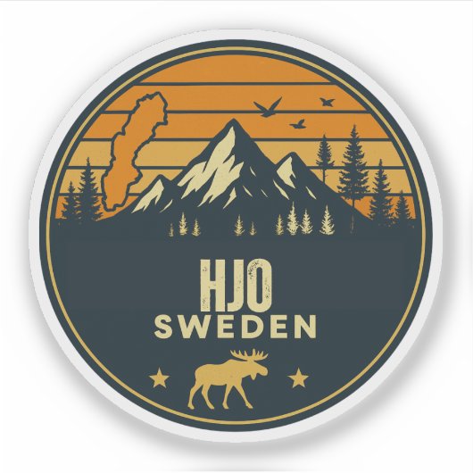 ヒョー,スウェーデン Sverige シール (正面)