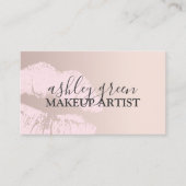 ヒヨエレガントコピンクのバラ金ゴールドの唇がアーティストを作る  名刺 (正面)