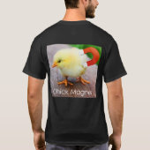 ヒヨコに群がる鳥 鳥さん、あなたにひよこが群がってくる Tシャツ (裏面)