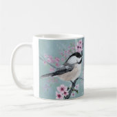 ヒヨドリと桜 コーヒーマグカップ (左)