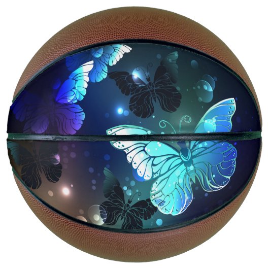 ヒラヒラするナイトバタフライ バスケットボール (正面)