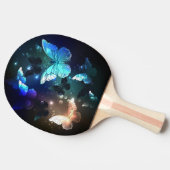 ヒラヒラするナイトバタフライ 卓球ラケット (横)