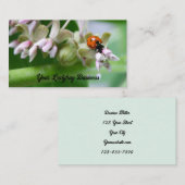 ヒラメの花の緑 名刺 (正面/裏面)