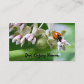 ヒラメの花の緑 名刺 (正面)