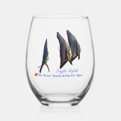 ヒラメ類 ステムなしワイングラス (正面)