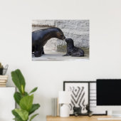 ヒラメ ポスター (ホームオフィス)