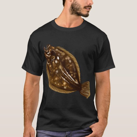 ヒラメ Tシャツ (正面)
