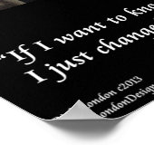 ヒラリーおもしろいクリントン髪型引用文ポスター ポスター (角)